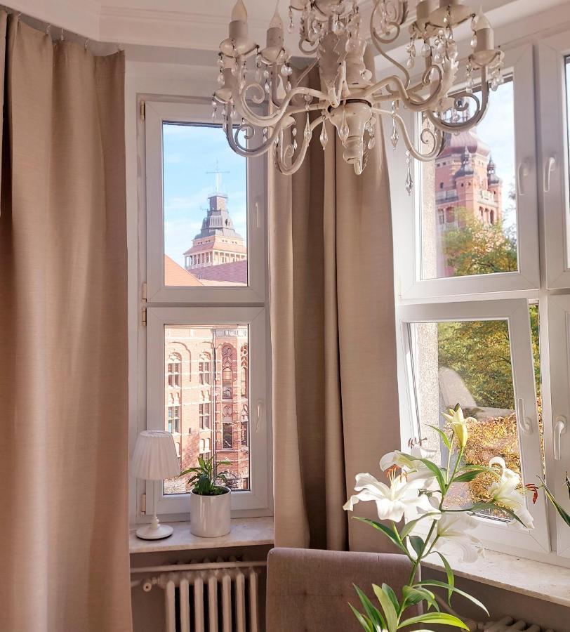 Apartament W Kamienicy W Sercu Miasta Szczecin Waly Chrobrego Eksteriør billede